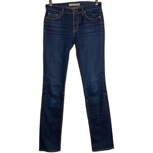 J Brand Pencil Leg Dark Blue Wash Mid Rise Jeans 27